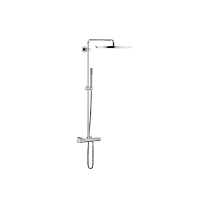 Score Vakantie Schuine streep Grohe Rainshower 400 shower system 27174001 chrome, with on-wall thermostat  with aquadimmer