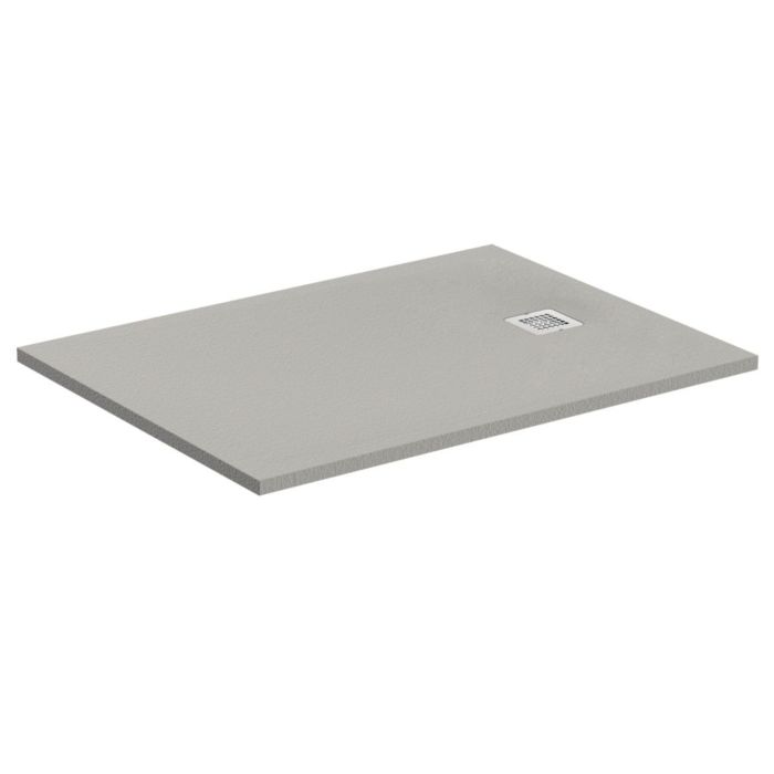 Ideal Standard Ultra Flat S Schiefer.Ideal Standard Ultra Flat S Tray K8232fs Quartz Gray 120x100x3cm With Drain Cover