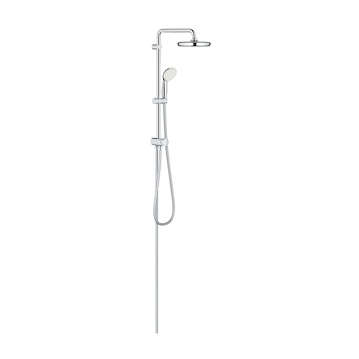 einde Om toestemming te geven Omgeving Grohe Tempesta 210 shower system 26381001 chrome, with diverter for wall  mounting