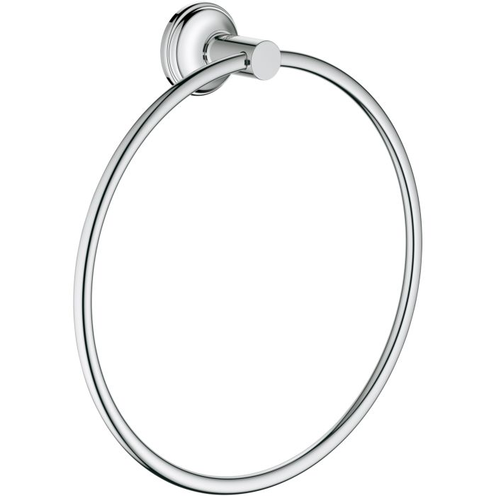 Grohe Essentials Authentic towel ring concealed 40655001 chrome, fixing