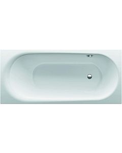 Bette BetteComodo bath tub 1640-004AR, PLUS 170x75x45cm, overflow at the back, foot end right, anti-slip / glaze, noble white