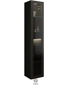Burgbad armoire haute HSKD035RF3195 176x32x35cm, droite, noir brillant