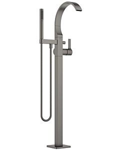 Dornbracht Cyo mitigeur de bain 25863811-99 sur pied, avec colonne montante, flexible de douche, platine foncé mat