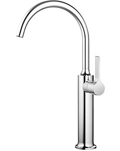 Dornbracht Vaia single lever mixer 33534809-99 for washbasin, with raised base, without waste set, dark platinum matt