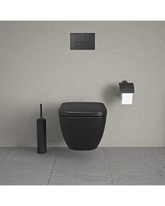 Duravit Happy D.2 Wall-mounted washdown WC 2222098900 36.5x54cm, 4.5 l, Rimless, anthracite/matt anthracite