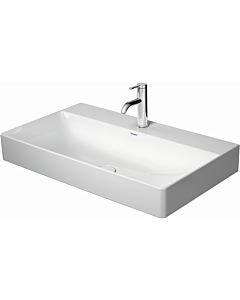 Duravit DuraSquare furniture washbasin sanded 2353800073 80 x 47 cm, without overflow, with tap platform, 3 tap holes, white