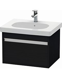 Duravit Ketho Waschtisch-Unterschrank KT667001616 60 x 45,5 cm, Eiche schwarz, 1 Auszug, wandhängend