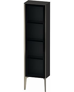 Duravit high cabinet XV1365RB180 40x24x133cm, glass door, matt champagne, right door, graphite supermatt