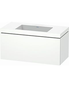 Duravit L-Cube vanity unit LC6918N1818 100 x 48 cm, without tap hole, matt white, 2000 pull-out