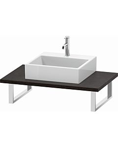 Duravit L-Cube console LC106C07272 thickness 3 cm, brushed dark oak, for Aufsatzbecken , variable