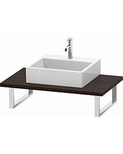 Duravit L-Cube console LC106C06969 thickness 3 cm, brushed walnut, for Aufsatzbecken , variable