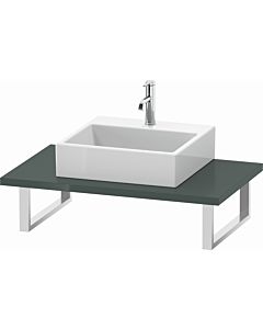 Duravit L-Cube console LC106C03838 thickness 3 cm, dolomiti gray high gloss, for Aufsatzbecken , variable