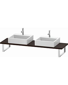 Duravit L-Cube console LC105C06969 thickness 3 cm, brushed walnut, for Aufsatzbecken , variable