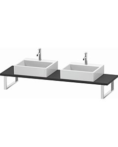 Duravit L-Cube console LC105C04949 thickness 3 cm, graphite matt, for Aufsatzbecken , variable