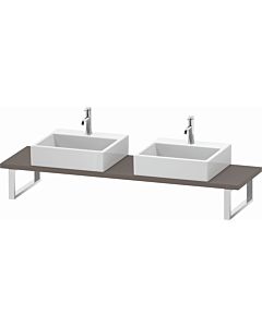 Duravit L-Cube console LC105C04343 thickness 3 cm, basalt matt, for Aufsatzbecken , variable