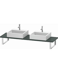 Duravit L-Cube console LC105C03838 thickness 3 cm, dolomiti gray high gloss, for Aufsatzbecken , variable