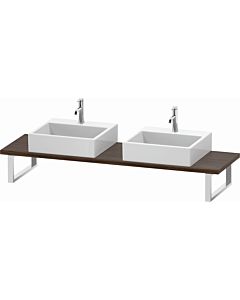 Duravit L-Cube console LC105C02121 thickness 3 cm, dark walnut, for Aufsatzbecken , variable