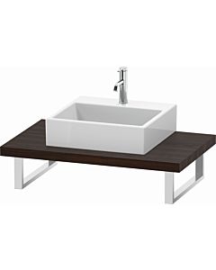 Duravit L-Cube console LC102C06969 thickness 4.5 cm, brushed walnut, for Aufsatzbecken , variable