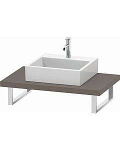 Duravit L-Cube console LC102C04343 thickness 4.5 cm, basalt matt, for Aufsatzbecken , variable