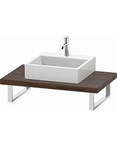 Duravit L-Cube console LC102C02121 thickness 4.5 cm, dark walnut, for Aufsatzbecken , variable