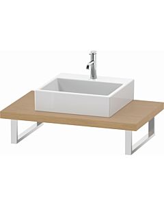 Duravit L-Cube console LC102C01212 thickness 4.5 cm, brushed oak, for Aufsatzbecken , variable