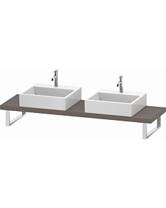 Duravit L-Cube console LC101C04343 thickness 4.5 cm, basalt matt, for Aufsatzbecken , variable