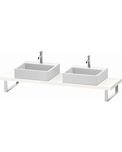 Duravit L-Cube console LC101C02222 thickness 4.5 cm, white high gloss, for Aufsatzbecken , variable