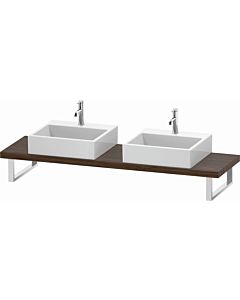 Duravit L-Cube console LC101C02121 thickness 4.5 cm, dark walnut, for Aufsatzbecken , variable