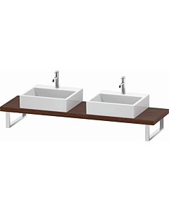 Duravit L-Cube console LC101C01313 thickness 4.5 cm, american walnut, for Aufsatzbecken , variable