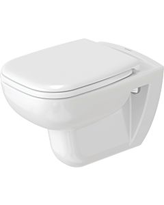 Duravit D-Code Wand Tiefspül WC 2570092000 weiss, HygieneGlaze, rimless, Vital