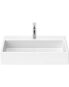Duravit Vero Air vasque pour meuble 23507000411 70 x 47 cm, blanc WonderGliss, avec trou pour robinetterie, sans trop-plein, avec banc pour robinetterie