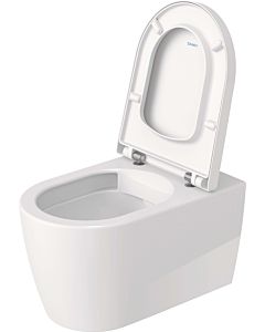 Duravit Me by Starck wall washdown WC set 45790920A1 rimless, white, with WC seat and Durafix fastening system