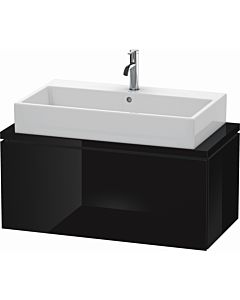Duravit L-Cube Waschtisch-Unterschrank LC580304040 92 x 47,7 cm, schwarz hochglanz, für Konsole, 1 Auszug