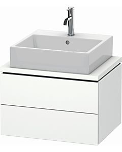 L-Cube Duravit vasque LC580501818 62 x 47,7 cm, blanc mat, pour console, 2 tiroirs