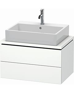 L-Cube Duravit vasque LC580601818 72 x 47,7 cm, blanc mat, pour console, 2 tiroirs