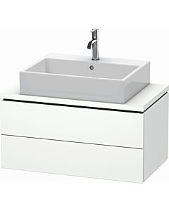 L-Cube Duravit vasque LC580701818 82 x 47,7 cm, blanc mat, pour console, 2 tiroirs