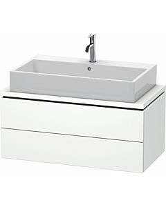 L-Cube Duravit vasque LC580801818 92 x 47,7 cm, blanc mat, pour console, 2 tiroirs