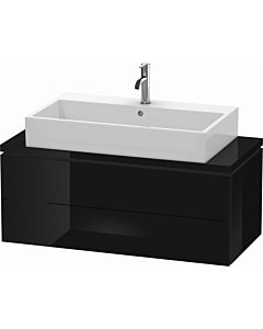 Duravit L-Cube vanity unit LC580904040 102 x 47.7 cm, black high gloss, for console, 2 drawers