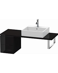 Duravit L-Cube base cabinet LC582504040 32 x 47.7 cm, black high gloss, for console, 2 drawers