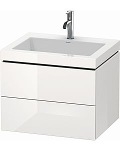 L-Cube Duravit vasque LC6926O8585 60 x48 cm, trou pour robinet 2000 blanc brillant, 2 tiroirs