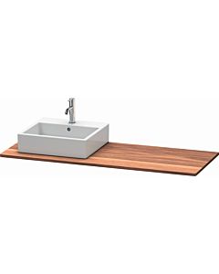 Duravit XSquare solid wood console XS061GL7777 140x55cm, with 1 cutout, left, American walnut