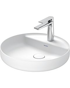 Duravit Vitrium Aufsatzbecken 2662463271 46cm, avec trou pour robinetterie, banque de trous pour robinetterie, sans trop-plein, rectifié, blanc satiné mat