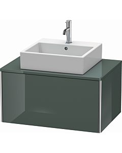 Duravit XSquare Meuble sous lavabo XS490003838 80x40x54,8cm, 1 tiroir, Dolomiti Grey brillant