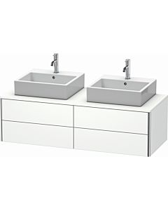 Duravit XSquare Meuble sous lavabo XS4916B1818 140x40x54,8cm, 4 tiroirs, des deux côtés, blanc matt