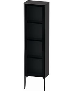 Duravit high cabinet XV1365RB249 40x24x133cm, glass door, black matt, door on the right, graphite matt