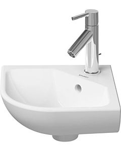 Duravit ME by Starck Eck Waschtisch 0722430000 43 x 38 cm, weiss, mit Hahnloch