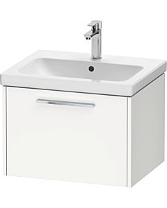 Duravit D-Code Waschtischunterschrank DC4665010180000 Griff Chrom, Weiß Matt, Auszug 1, Wandhängend, 584x400x460 mm