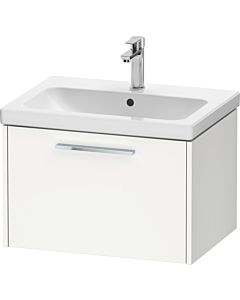 Duravit D-Code Waschtischunterschrank DC4666010180000 Griff Chrom, Weiß Matt, Wandhängend, Auszug 1,  634x400x460 mm