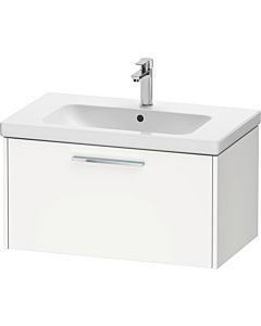 Duravit D-Code meuble sous-vasque DC4667010180000 poignée chromée, Weiß Matt , suspendu, coulissant 2000 , 784x400x460 mm