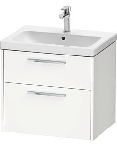 Duravit D-Code meuble sous-vasque DC4671010180000 , poignée chromée, Weiß Matt , suspendu, tiroirs 2, 634x555x460 mm